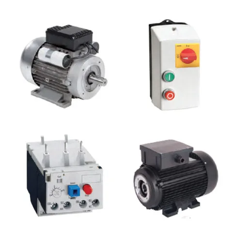 Electric motors starters and relayes
