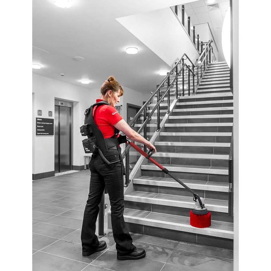 MotorScrubber M3 in use - stair cleaning