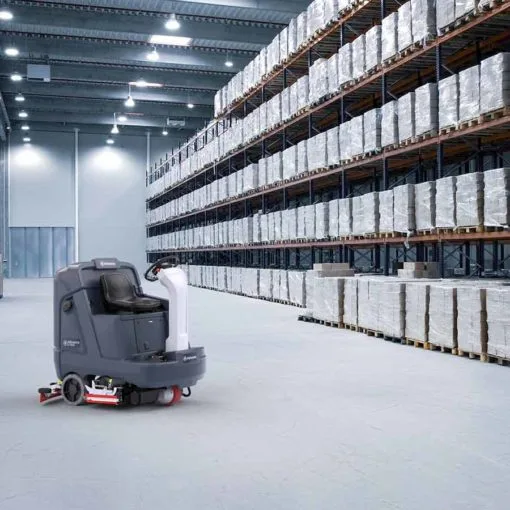 Nilfisk SC5000 Floor Scrubber - warehouse floor scrubber
